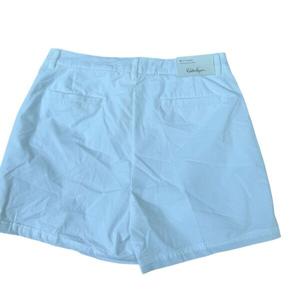 Walter Hagen Clubhouse 5” Seersucker Traditional golf Shorts Sz 6 White NWT - Picture 3 of 7